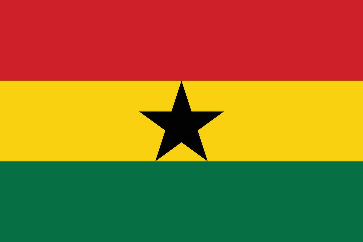 bandera de ghana.nacional bandera de Ghana vector