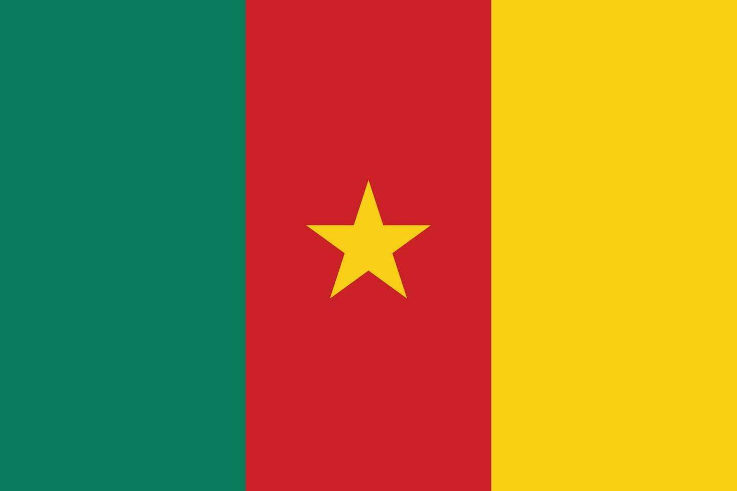 Flag of Cameroon.National flag of Cameroon vector