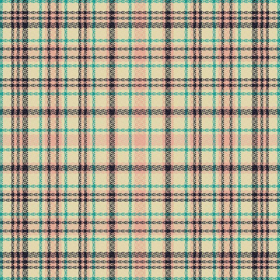 Tartan plaid pattern with texture and summer color. vector