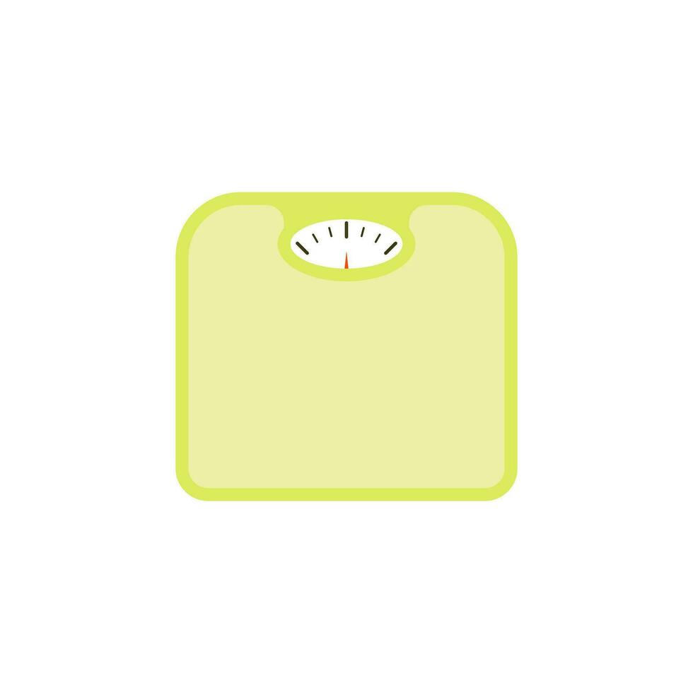 weight scales flat design vector illustration. Bathroom Floor Scales Icon Weight Measure Equipment Flat Vector Illustration