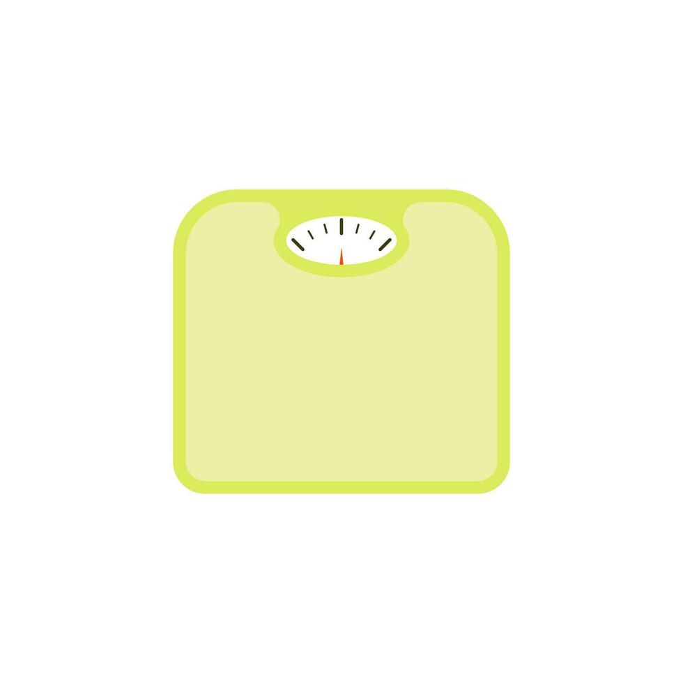 weight scales flat design vector illustration. Bathroom Floor Scales Icon Weight Measure Equipment Flat Vector Illustration