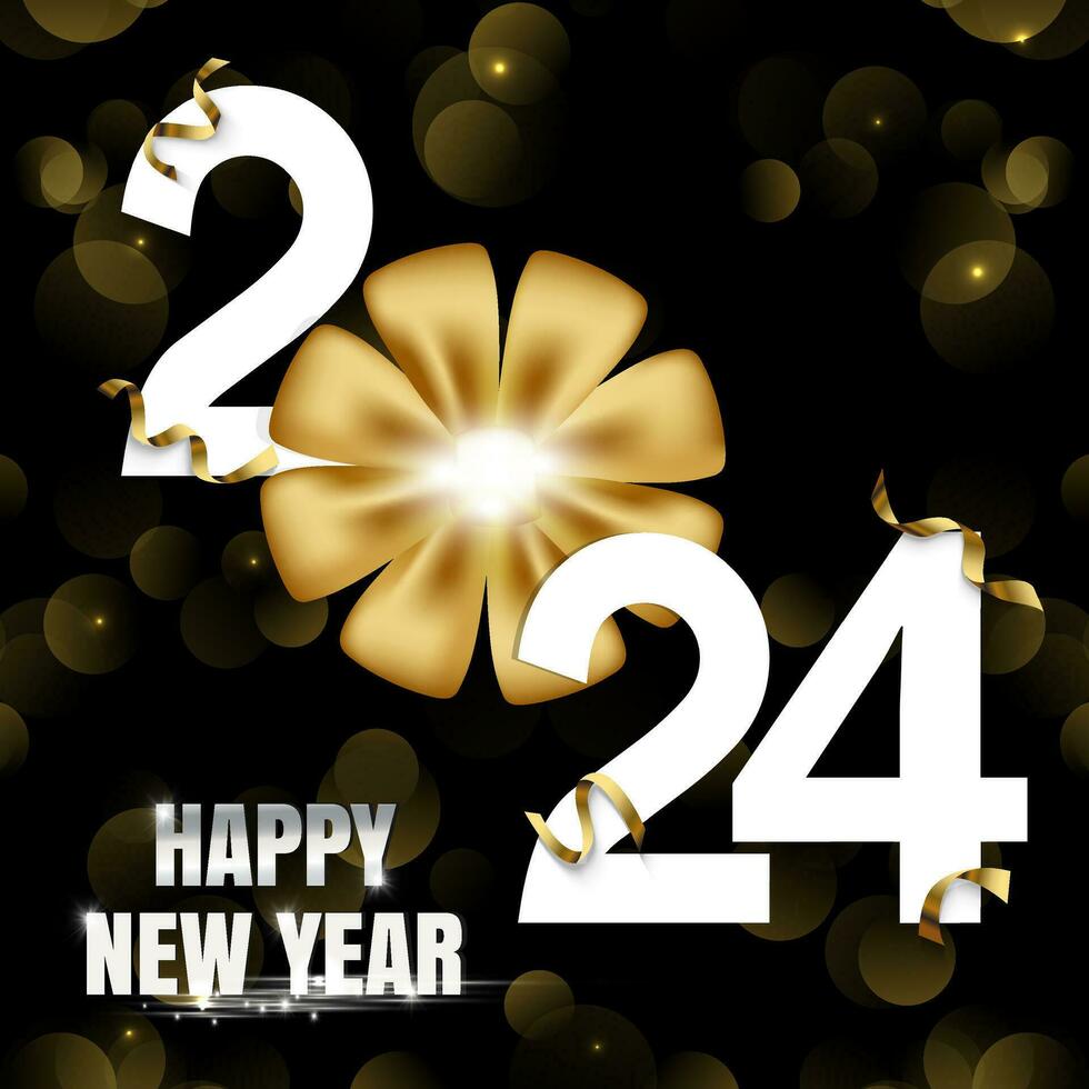 Happy new year 2024 background vector