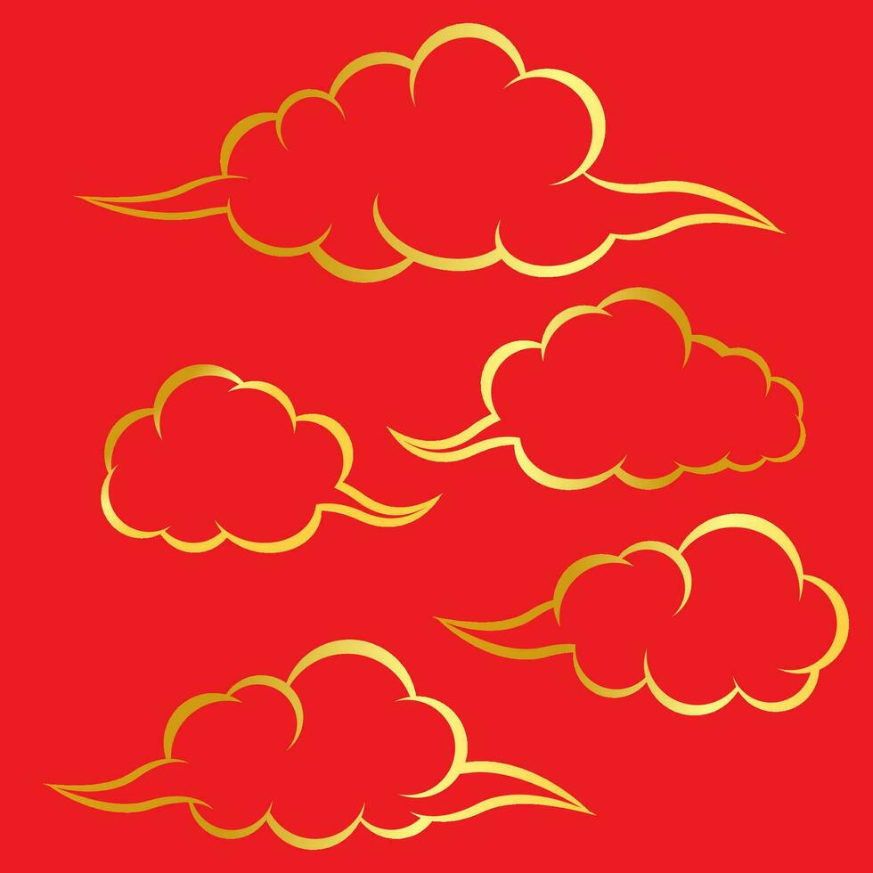 el chino nube para Asia diseño concepto. vector