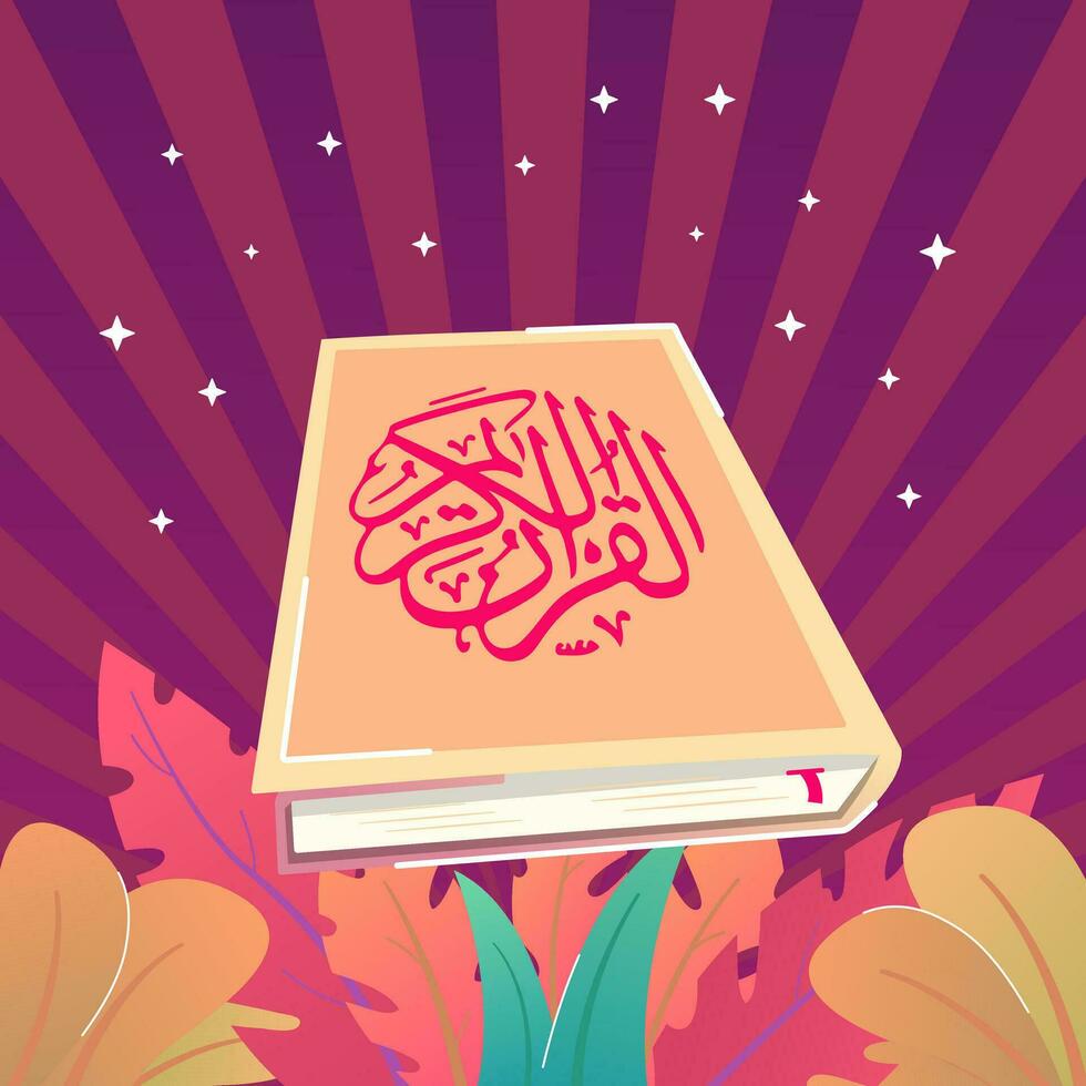 beautiful quran kareem illustrations vector