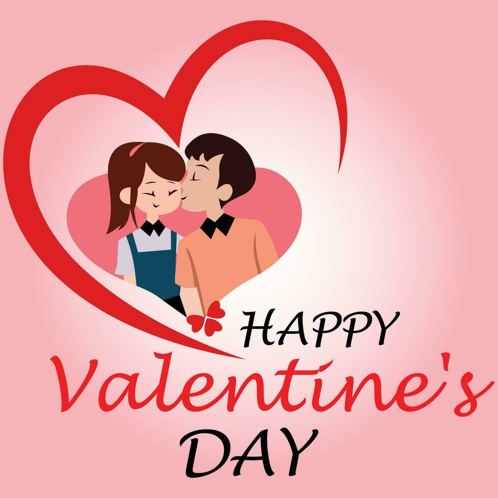 Free vector happy valentines day celebration design