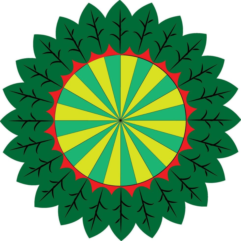 nuevo mandala colorante flor diseño vector