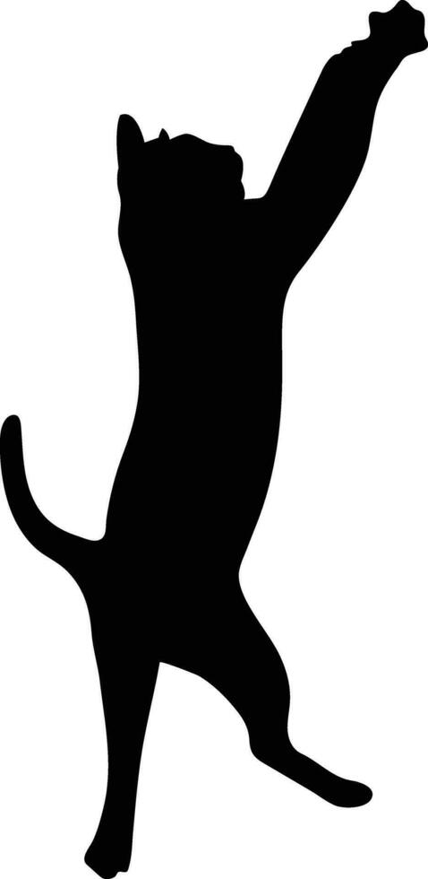Cat Silhouette Images free, Vector Isolated Cat Silhouette Logo Print Stock Vector,
