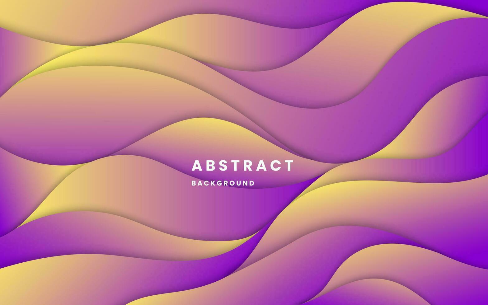 Purple and yellow gradient background dynamic wavy light and shadow. liquid dynamic shapes abstract composition. modern elegant design background. Illustration vector 10 eps.