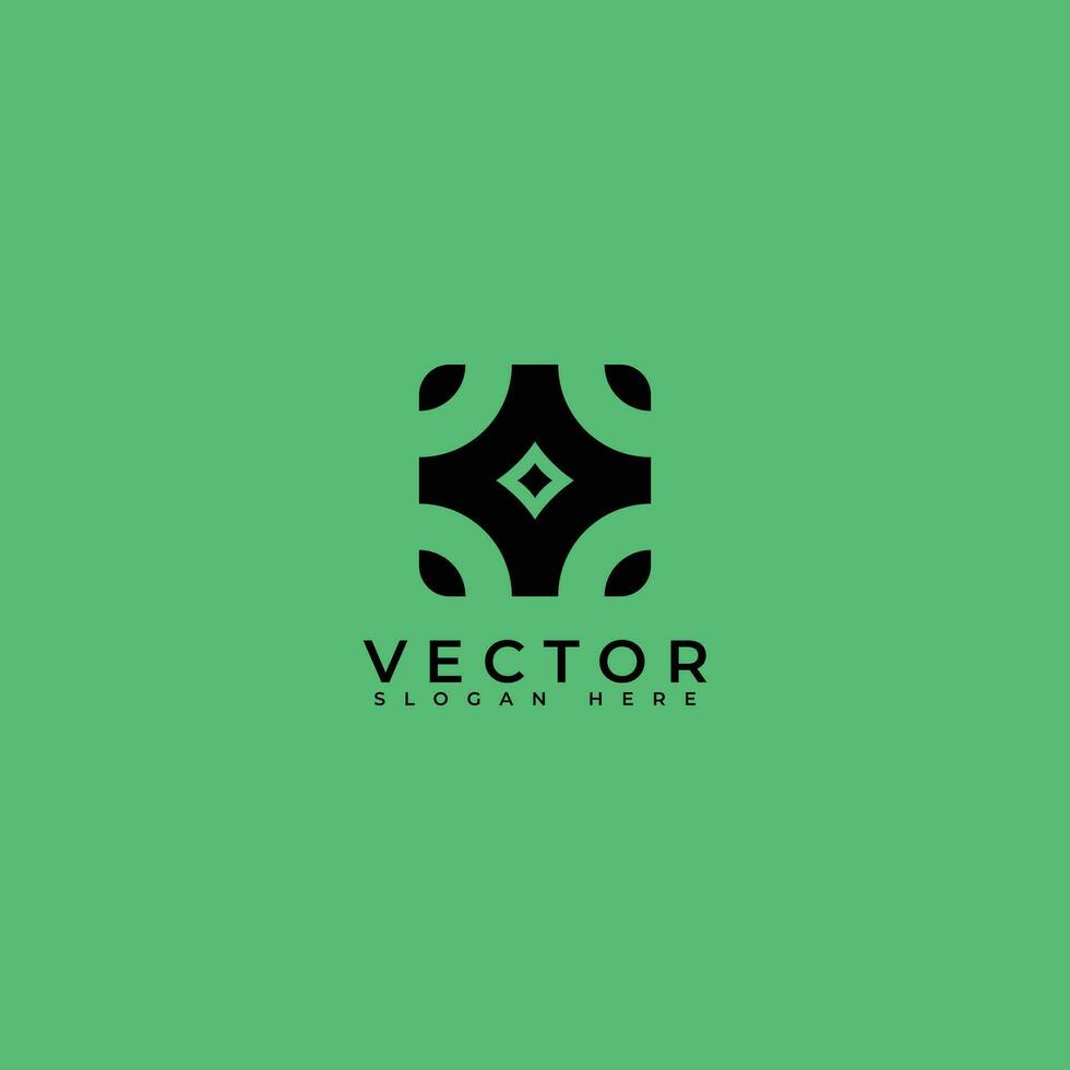 vector modelo logo. flor logo icono