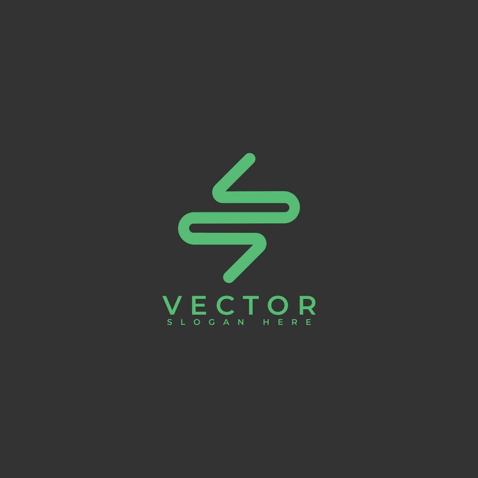 Intestine Solid vector logo Icon
