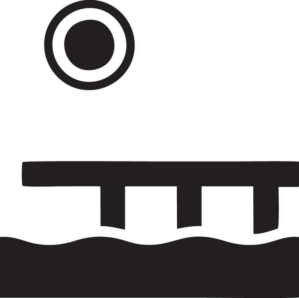 pescado gancho logo icono negro y blanco vector