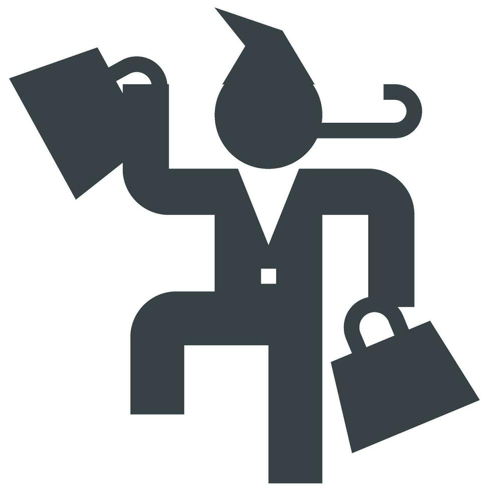 shopper glyph style icon vector