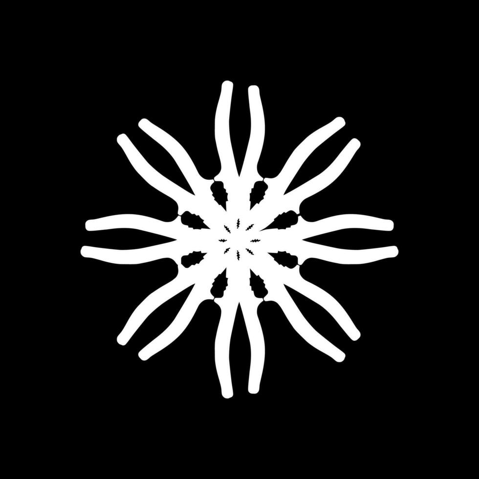 Artistic Circle Shape Created from Pliers Silhouette Composition, can use for Logo Gram, Decoration, Ornate, Art Illustration or Graphic Design Element. Vector Illustration