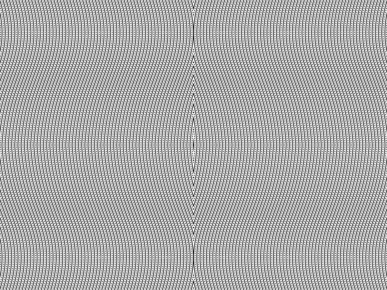 Optical Illusion Created from Artistic Lines Motifs Pattern, can use for Decoration, Background, Ornate, Fabric, Fashion, Textile, Carpet Pattern, Tile or Graphic Design Element. Vector Illustration