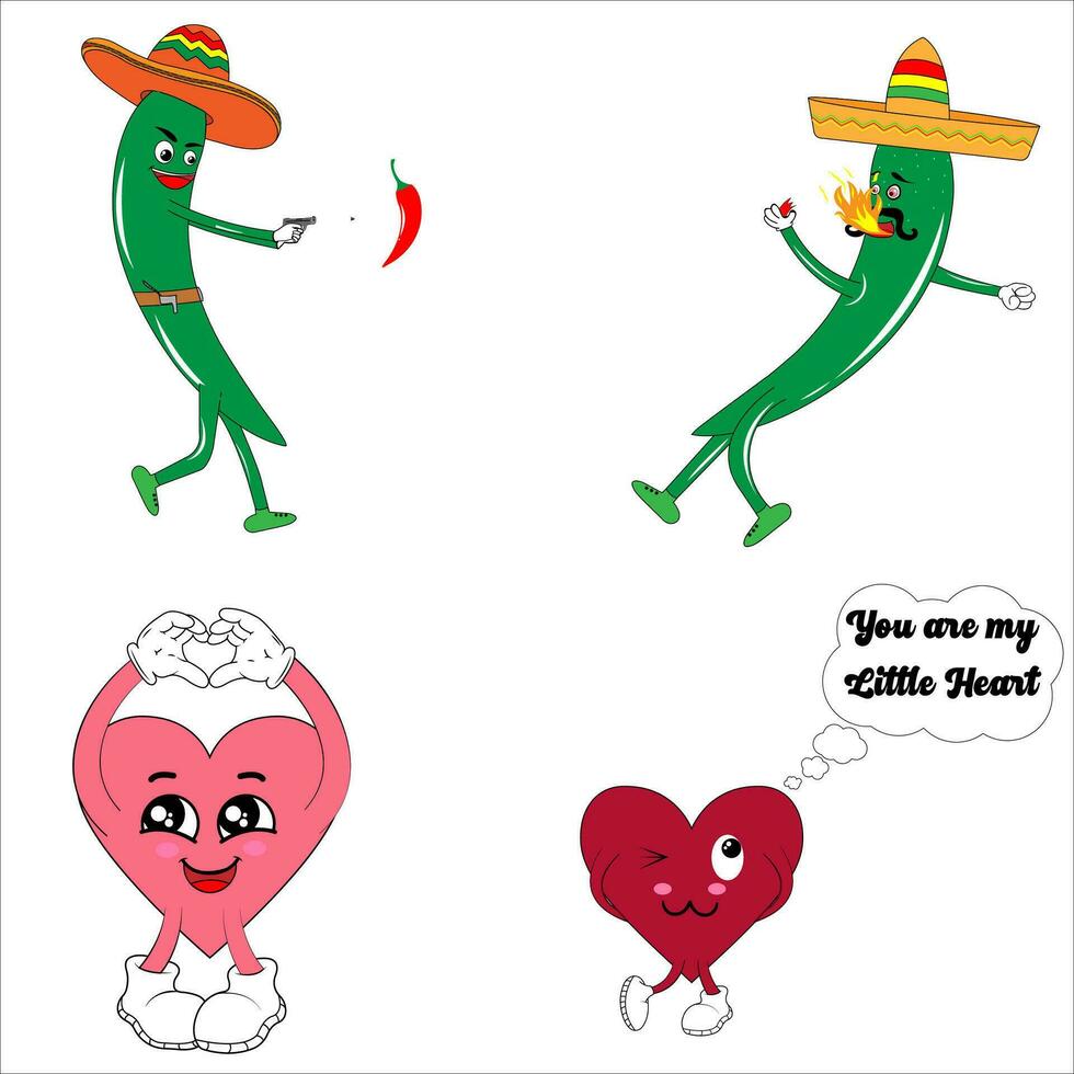 Valentine's Vector Bundle Design.