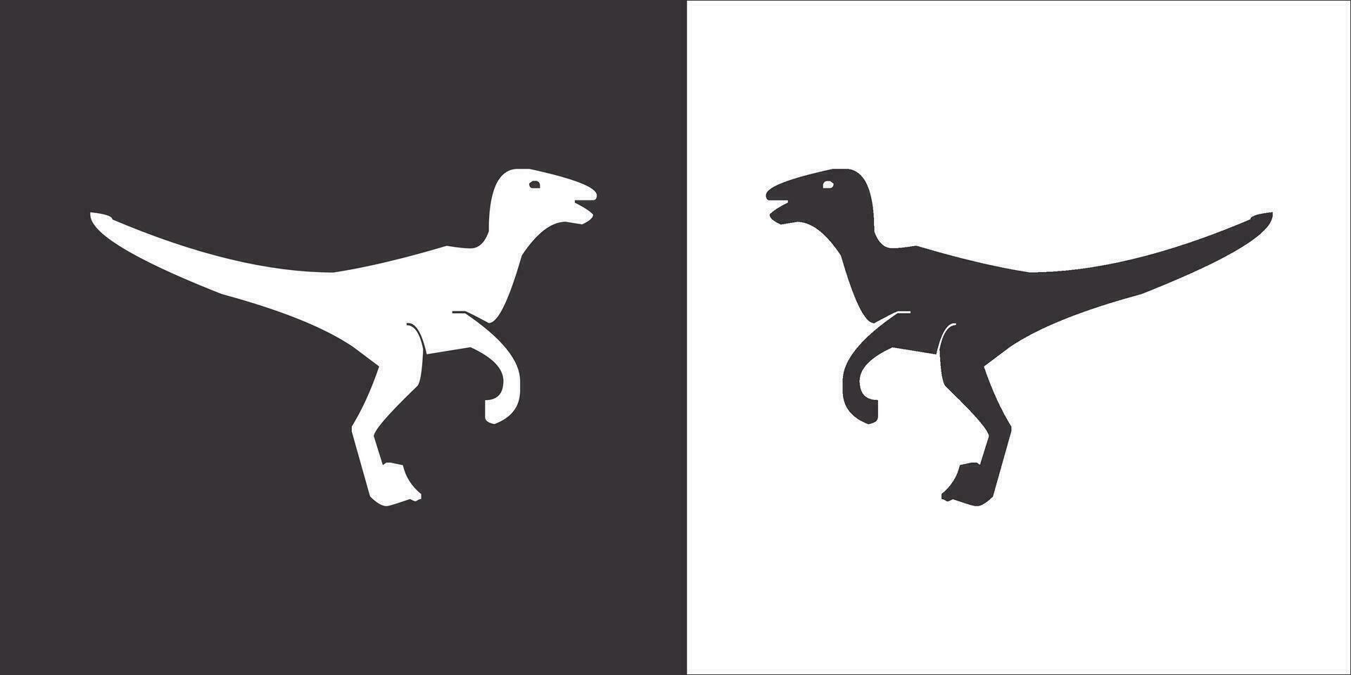 Illustration vector graphics of dinosaur icon