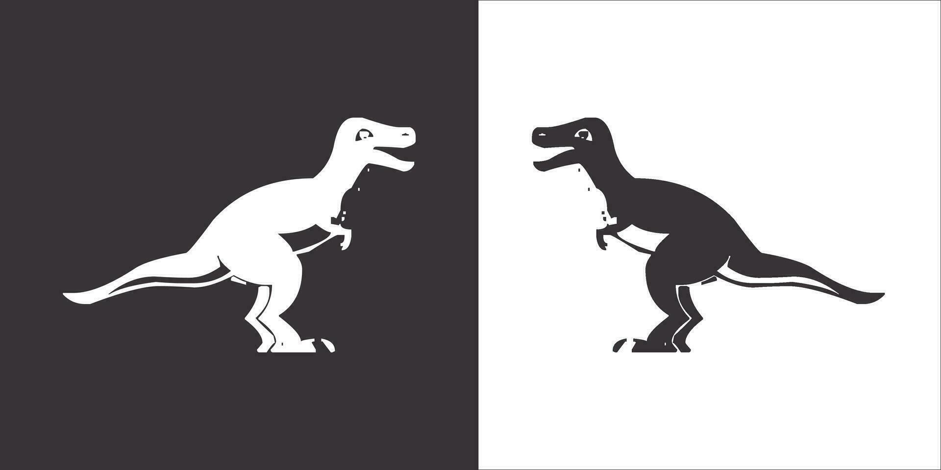 Illustration vector graphics of dinosaur icon