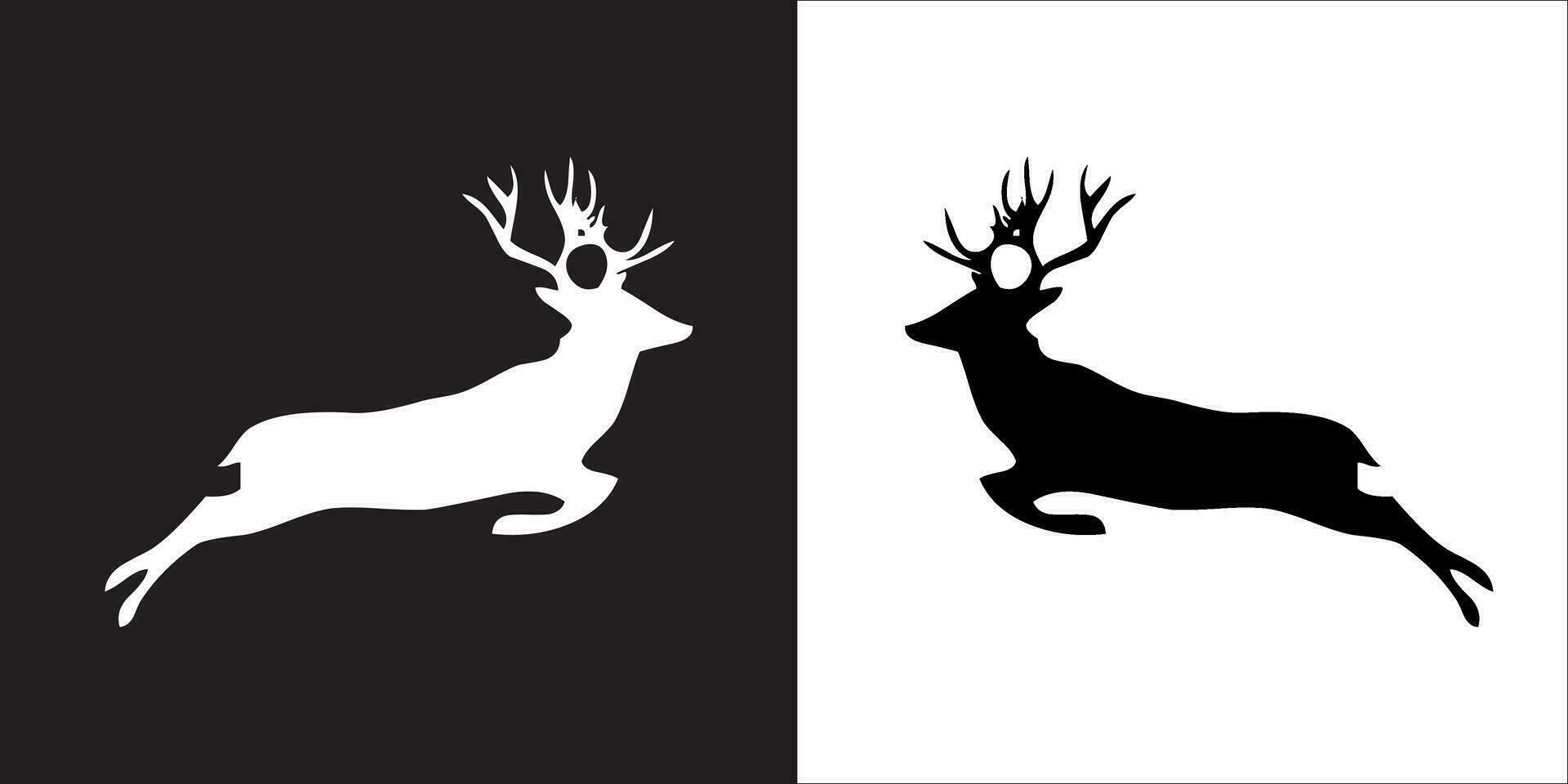 Illustration vector graphics of deer icon