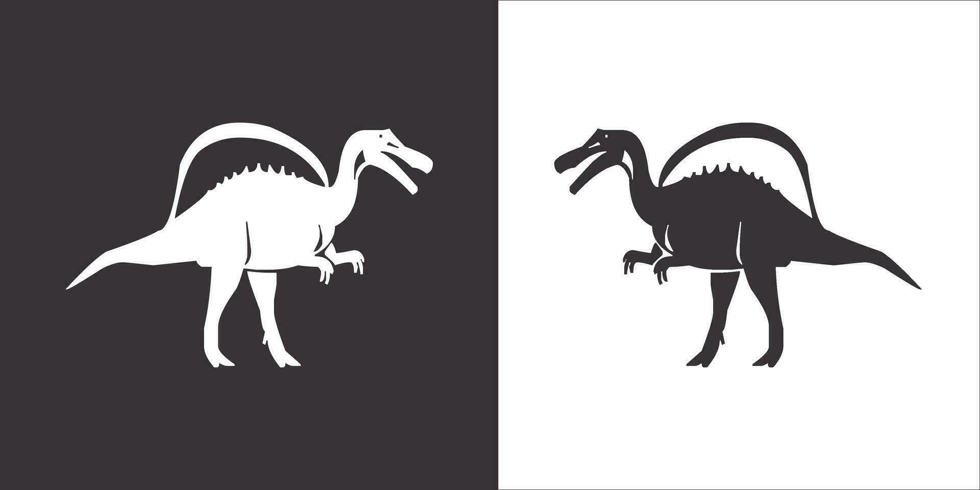 Illustration vector graphics of dinosaur icon