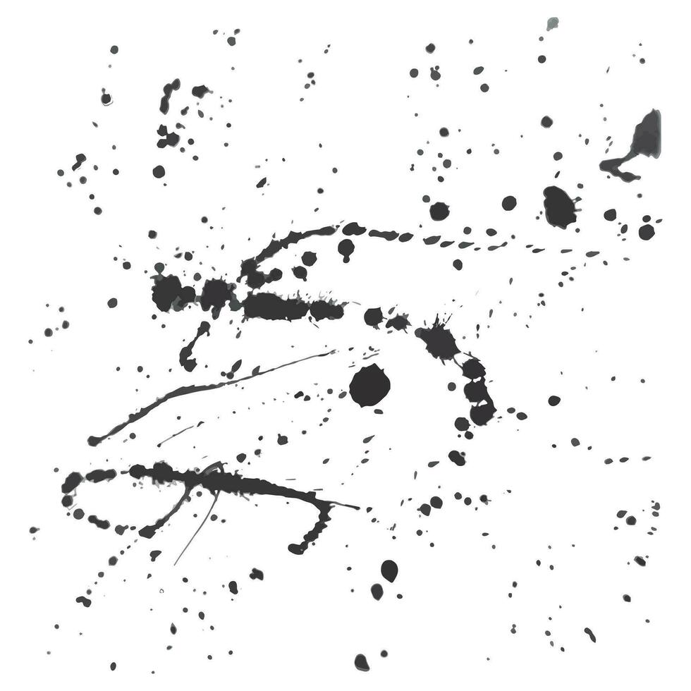 Splated background. Black paint splashes vector