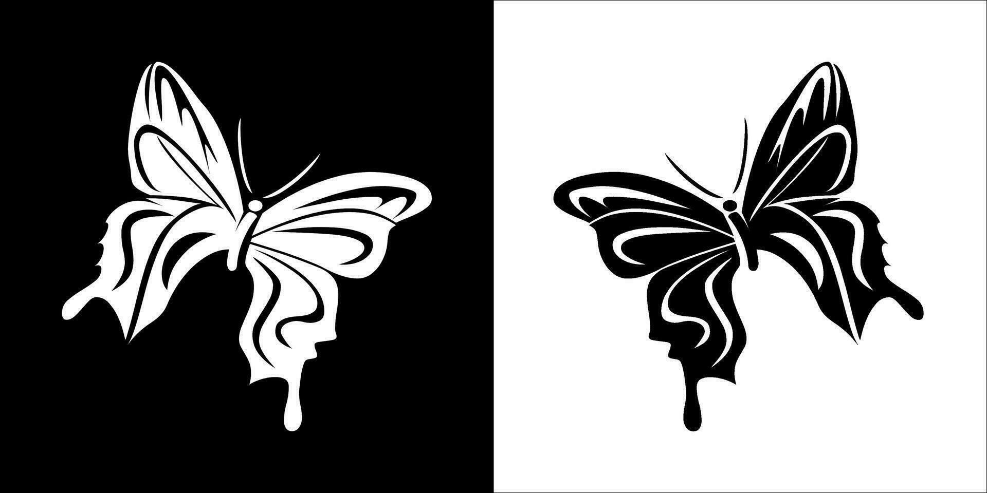 Illustration vector graphics of butterfly icon