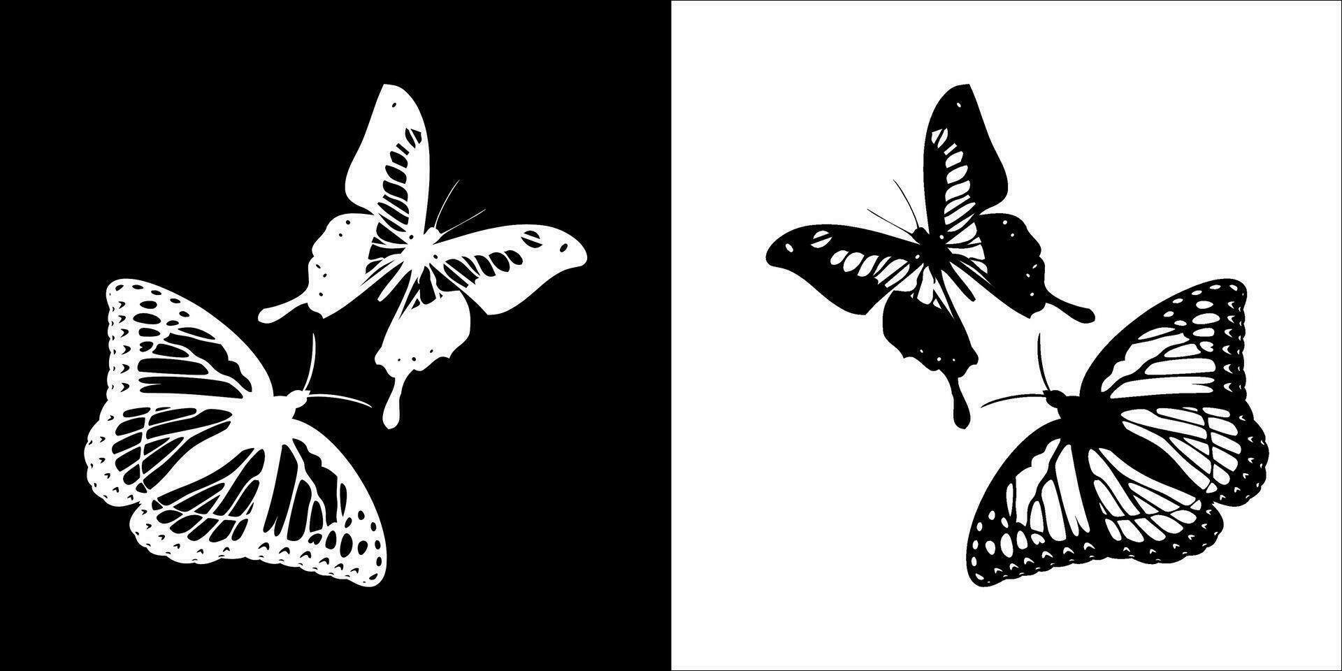 Illustration vector graphics of butterfly icon