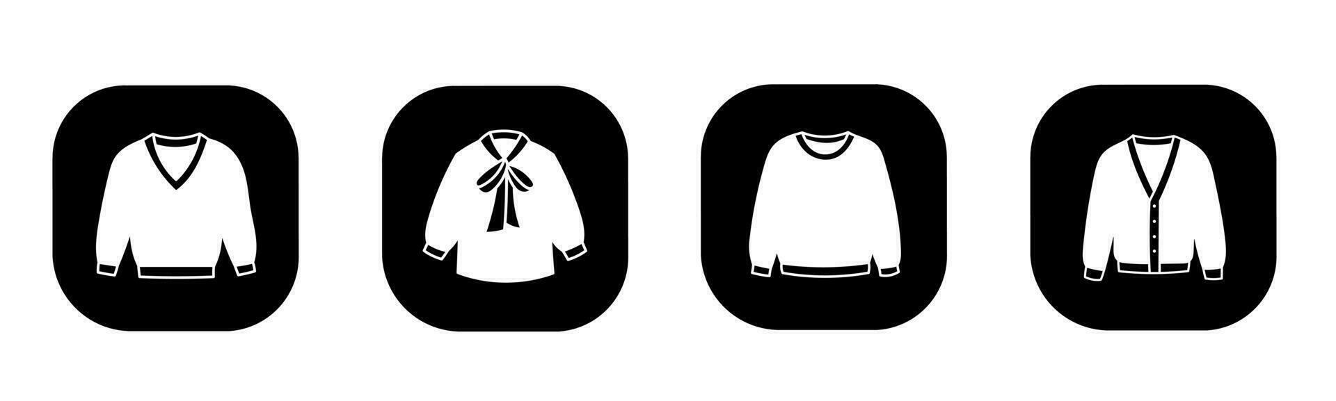 Sweater icon in flat. A sweater icon design. Stock vector. vector