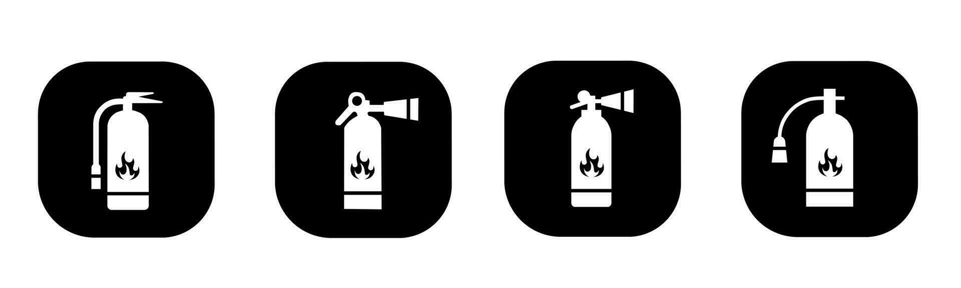 Fire extinguisher icon in flat. A fire extinguisher icon design. Stock vector. vector