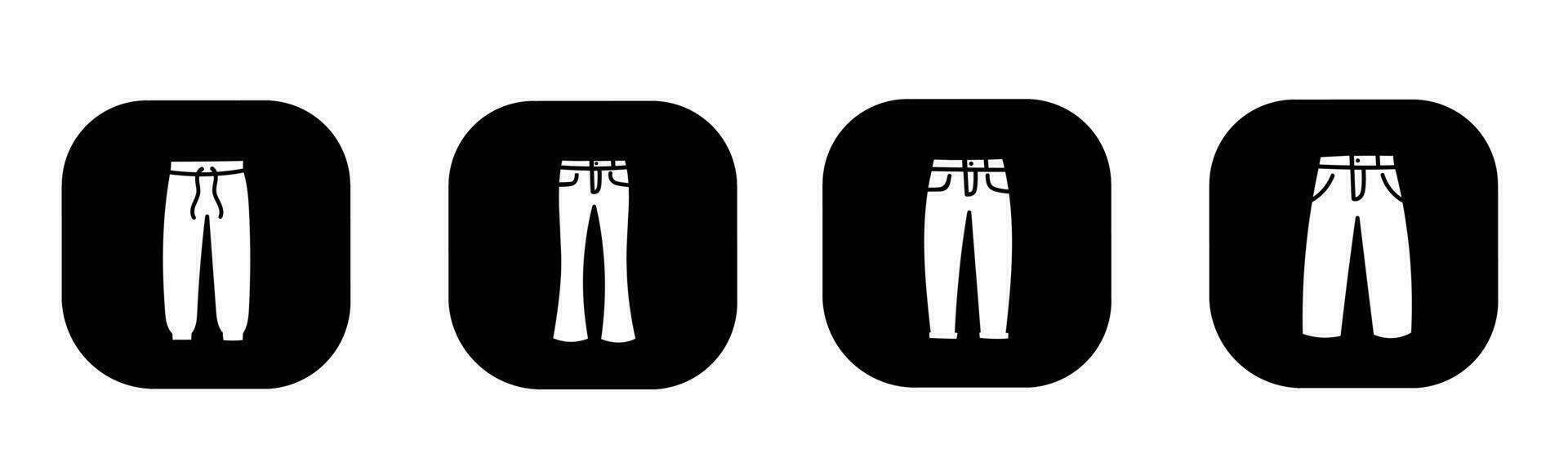 pantalón icono en departamento. un pantalón icono diseño. valores vector. vector