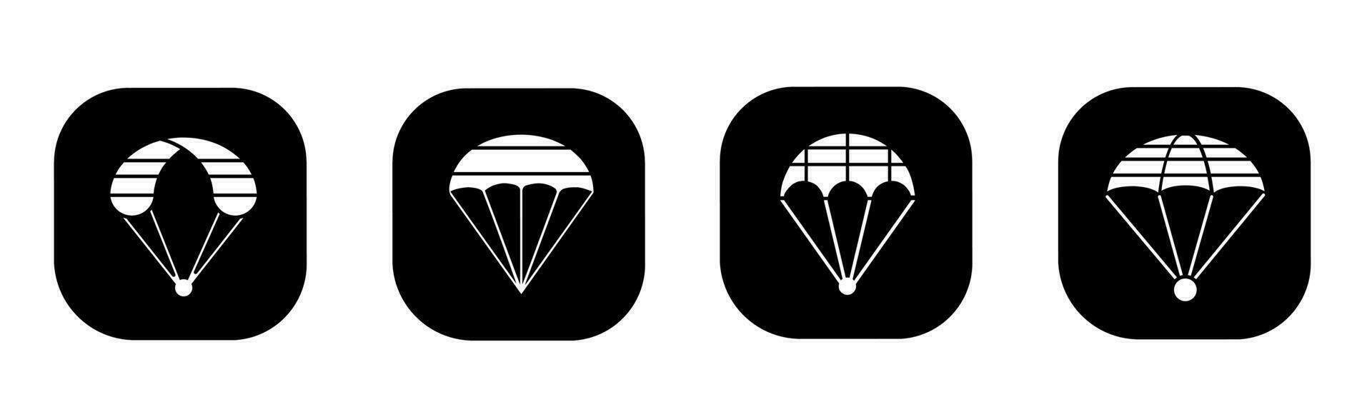 Parachute icon in flat. A parachute icon design. Stock vector. vector