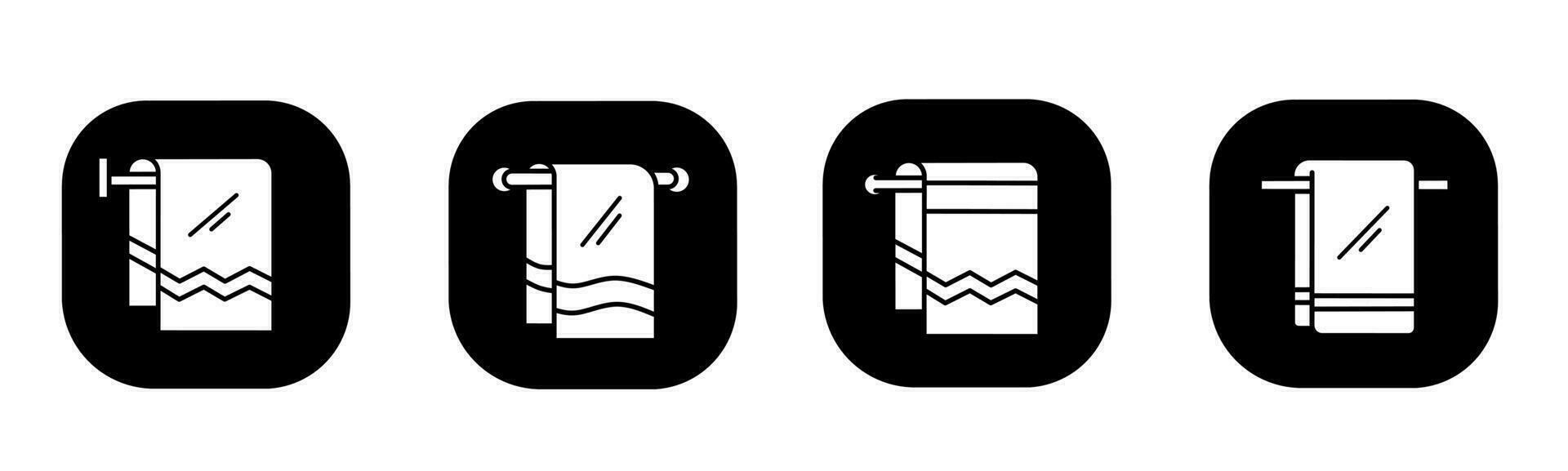 Towel icon in flat. A towel icon design. Stock vector. vector