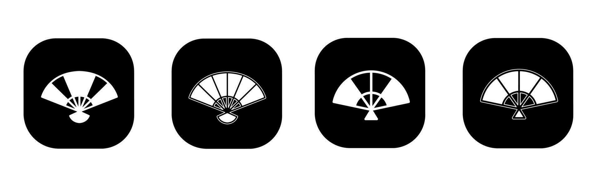 Fan icon in flat. A fan icon design. Stock vector. vector