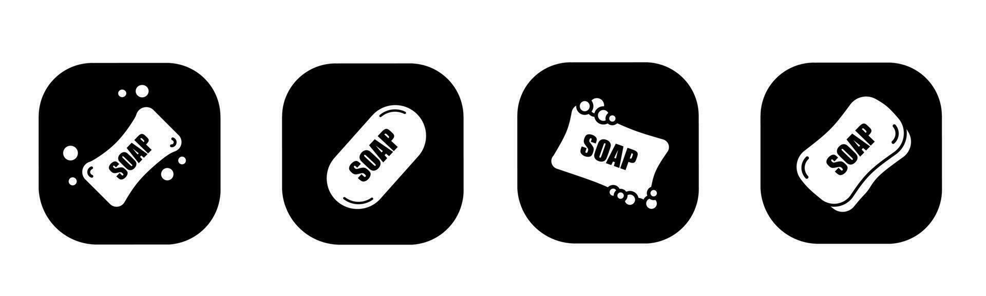 Soap icon in flat. A soap icon design. Stock vector. vector