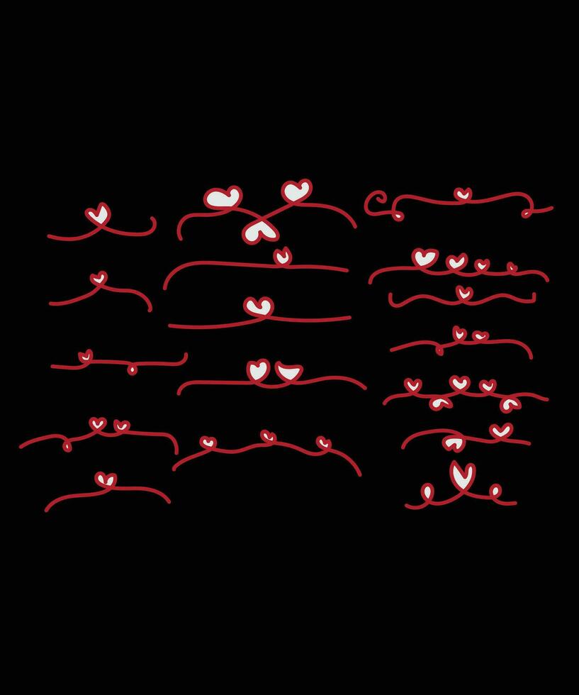 valentine day doddle art vector