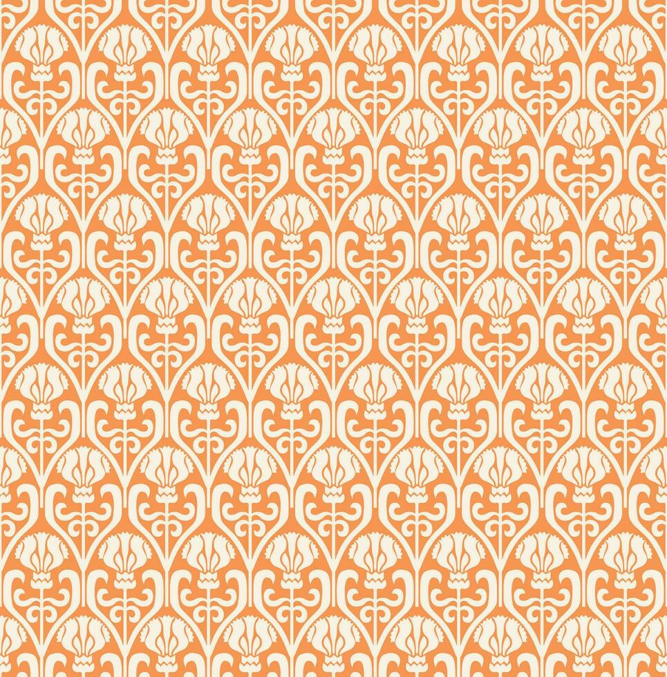 Vector Luxury Baroque Seamless Wallpaper pattern. Vintage Seamless Background Pattern.