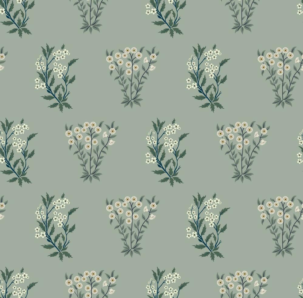 digital impresión textil modelo. sin costura modelo con decorativo flores estético floral impresión para tela, álbum de recortes, envase. vector