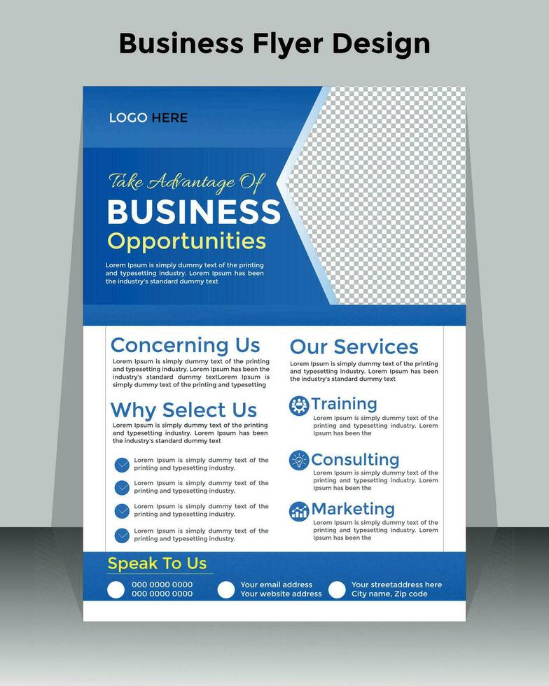 Free vector Corporate flyer or cover design for business identity and advertisement.
