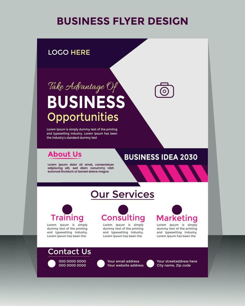 Free vector Corporate flyer or cover design for business identity and advertisement.