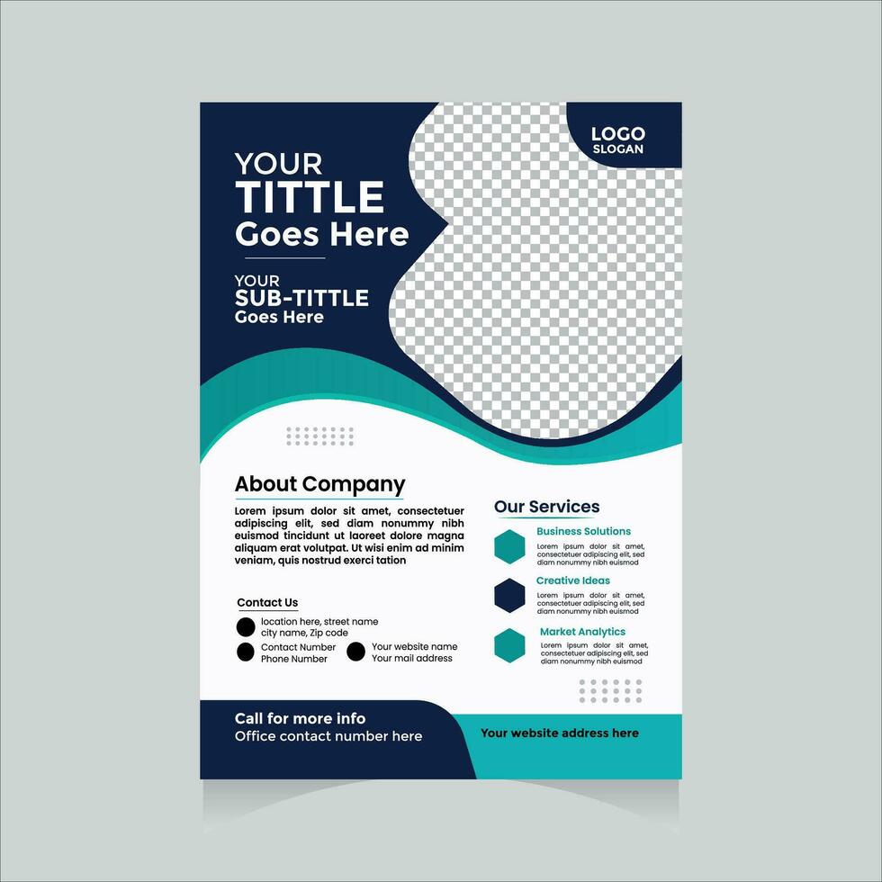 Free vector Corporate flyer or cover design for business identity and advertisement.