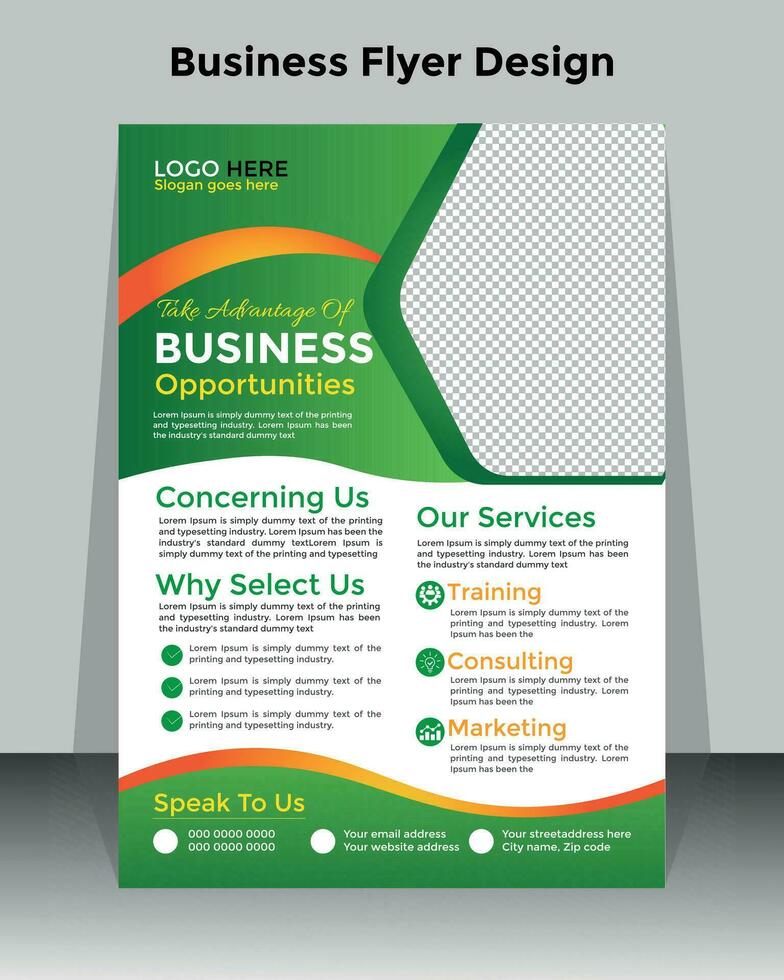 Free vector Corporate flyer or cover design for business identity and advertisement.