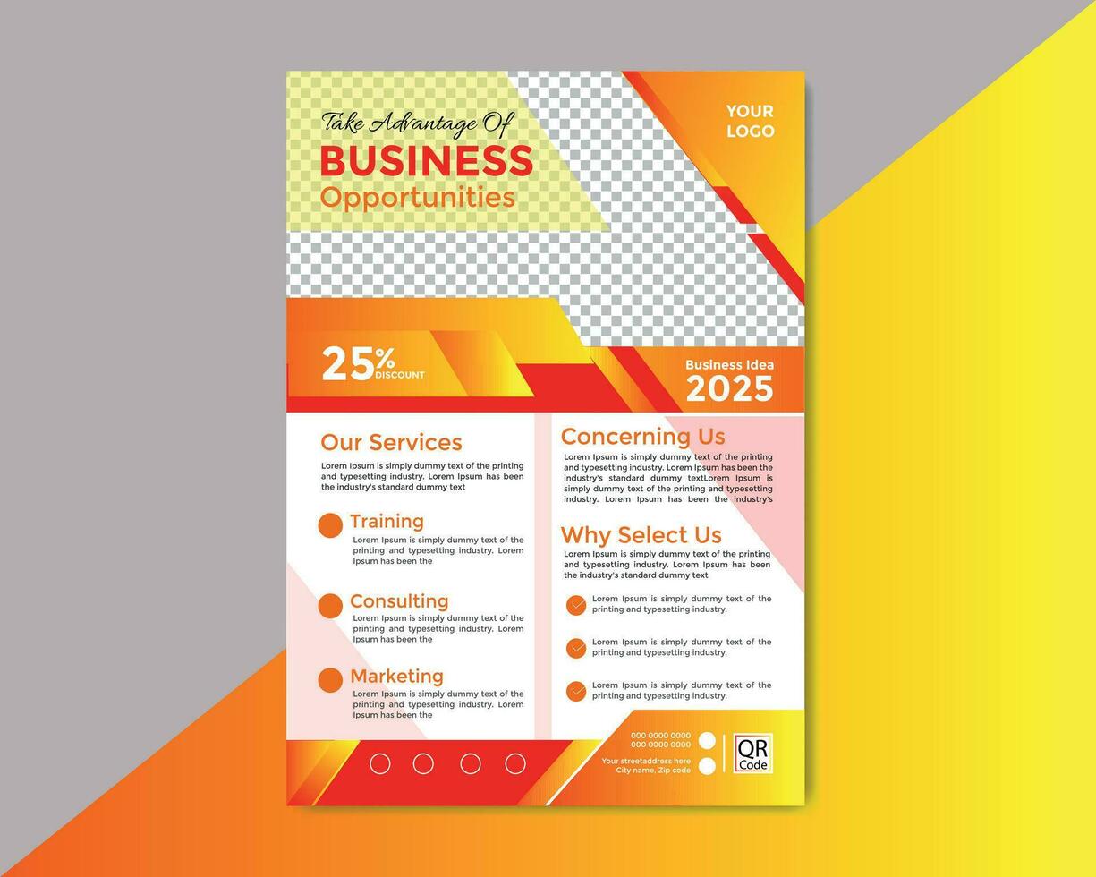 Free vector Corporate flyer or cover design for business identity and advertisement.