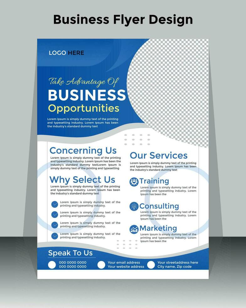 Free vector Corporate flyer or cover design for business identity and advertisement.