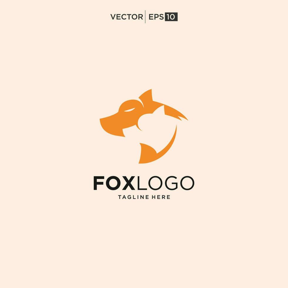 Fox creative logo vector. Fox icon vector illustration