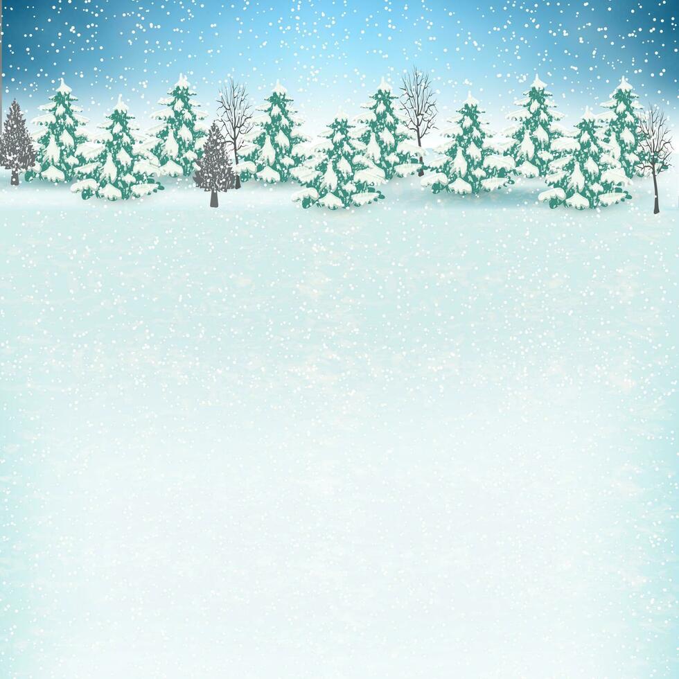 Winter background with presents. Vector. vector