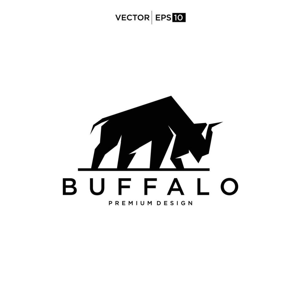 Buffalo Bull Bison logo design inspiration vector