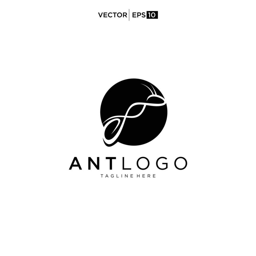 Ant Logo Design template. Vector Illustration