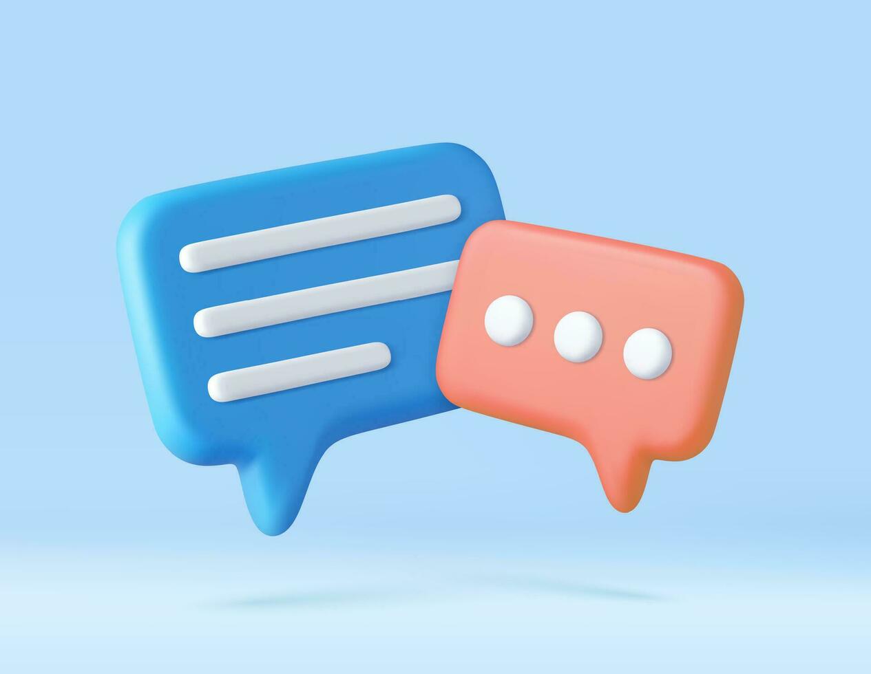 3d Blank white speech bubble pin vector