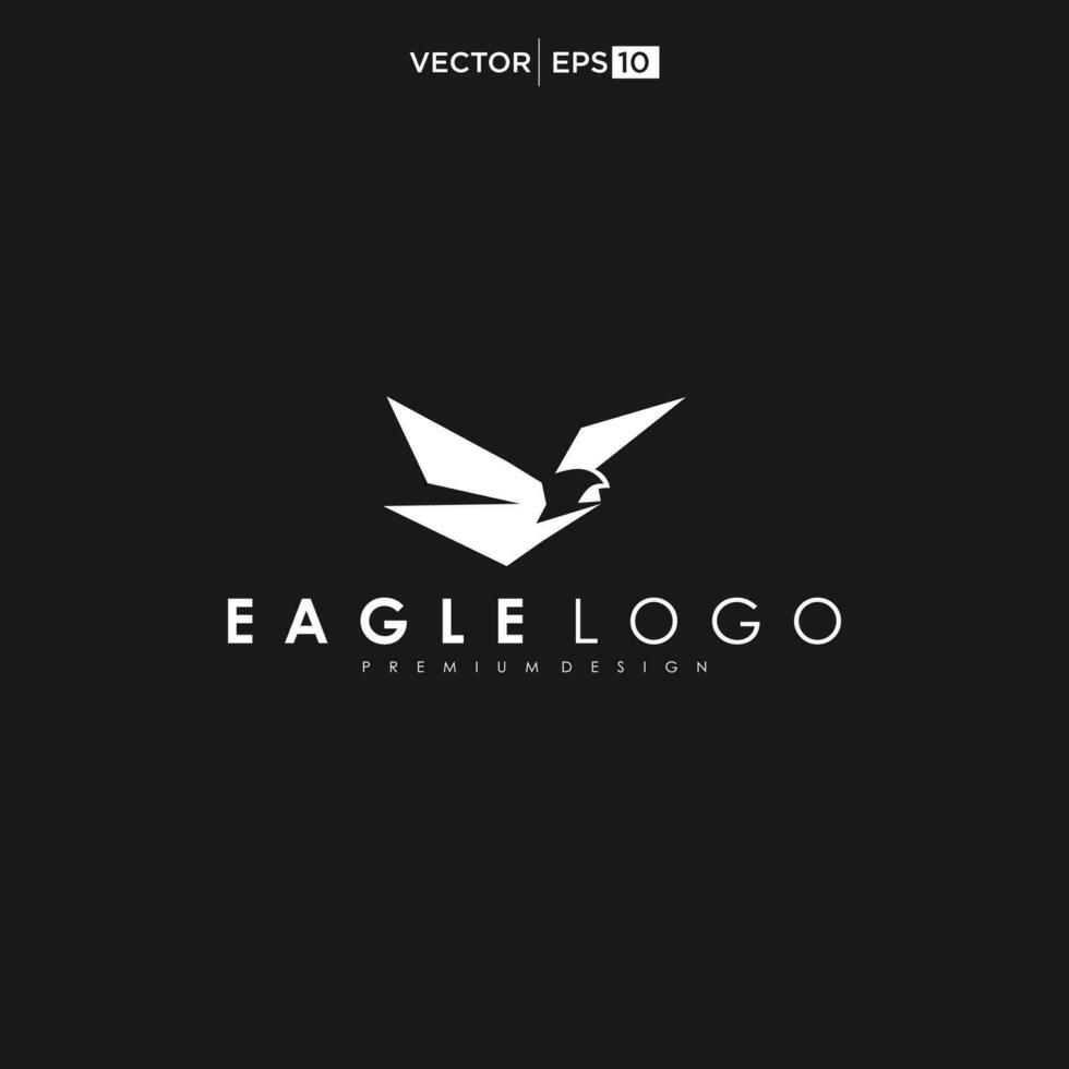 Eagle wing flight logo. Hawk wings icon. Flying bird emblem. Vector illustration.