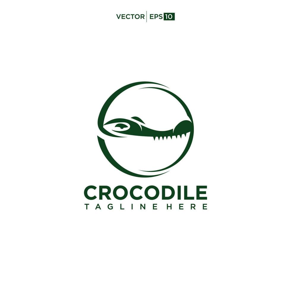 head crocodile logo design inspiration vector