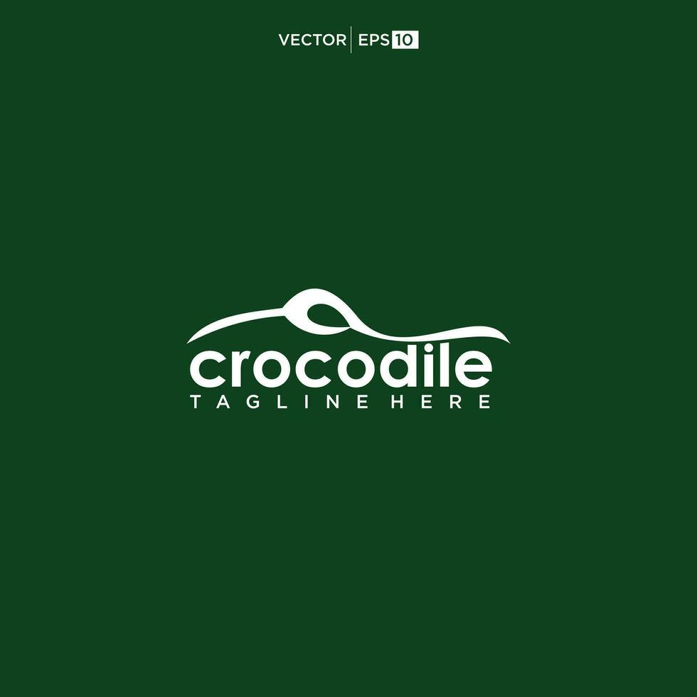 head crocodile logo design inspiration vector